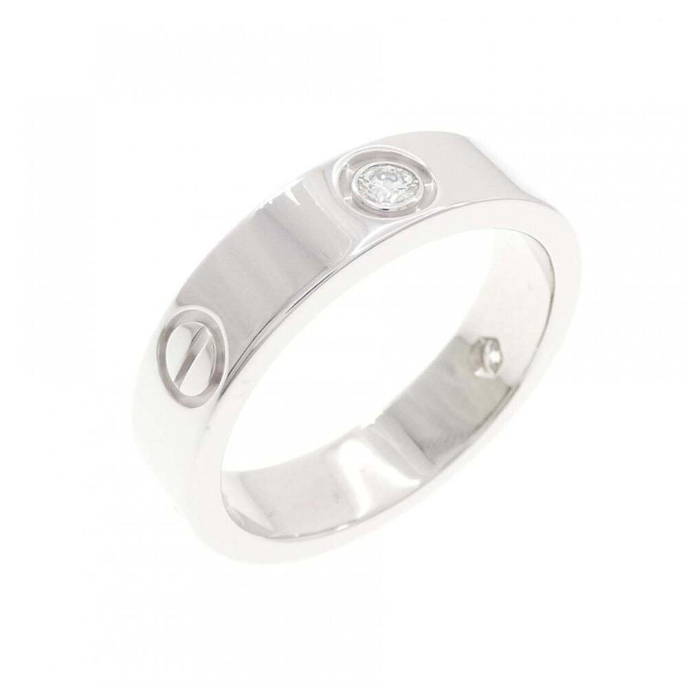 CARTIER Silver Diamond Love Ring